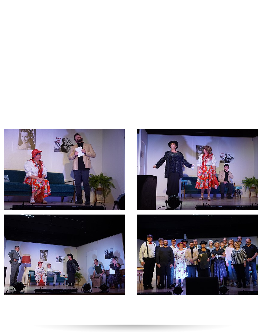 2022 Welturaufführung der KrebsbachBühne Nach zweijähriger Corona-Pause kehrte das Ensemble des Gesangvereins Eintracht Kaichen auf die Bühne zurück. Aufgeführt wurde ,,Radau in der Wetterau‘‘ - eine Filmgeschichte in zehn Szenen und einem Abspann. Das Stück entstammt komplett der Feder unserer Regisseurin Friederike Backöfer und war somit eine Welturaufführung.  Die Darsteller:											Das Team im Hintergrund:  Michael Hahn				Rene Martin						Petra Kremer			Gerd Merz Silke Merz					Kevin Loos						Sven Tölle				Rene Martin Rebekka Zöller				Mark Vetter						Tamara Stoll			Iris Frech				 Ellen Beier					Hendrik Roth				 Gisi Bertagnoll				Julian Feuerbach				 Jan-Otto Weber				Kara Merz					 Sophie Roth												Leitung und Regie: Friederike Backöfer  Weitere Fotos dieser Aufführung finden Sie in unserer Galerie!